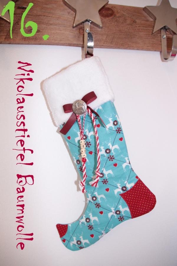 DIY Nähanleitung Nikolausstiefel ein Tutorial von Mimi
